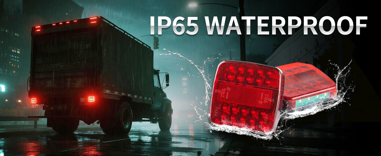 THE WELL KEPT Wireless Trailer Lights Magnetic, upgrade Rechargeable Wireless Trailer Tow Lights LED Kit, IP65 Waterproof, 10-Hour Battery Life, 100 FT Signal Synchronization for Towing Truck Camper RV Boat