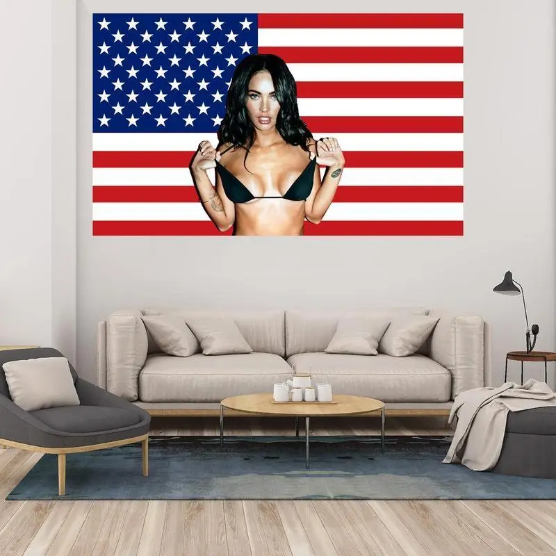 American Flag 3x5Ft Wall Tapestry - HD Printing with Brass Grommets,