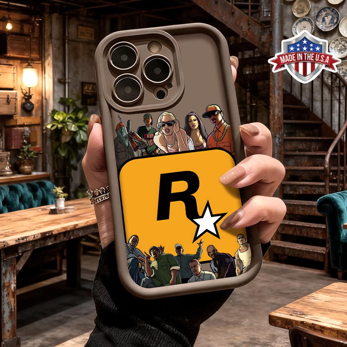 Cool Rockstar Style Phone Case for iPhone 17 16 15 14 Pro Max 13 12 11 XR XS Plus Shockproof Anti Scratch Protective Slim TPU Cover