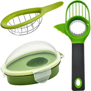 Avocado Slicer Tool 3 in 1, Cutter and Safe Tool for Slicing, Dicing and Keeping Avocados Fresh