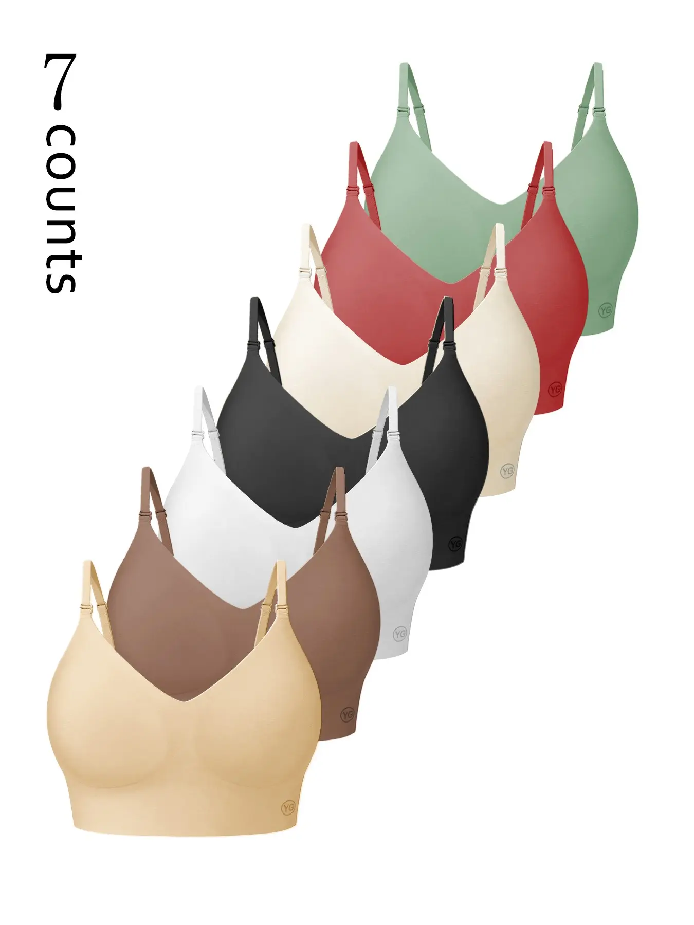 Women's Seamless Backless Bra, Wireless Push-Up Bra, Adjustable Straps, Invisible Bra for Wedding Party Dresses, Daily Wear