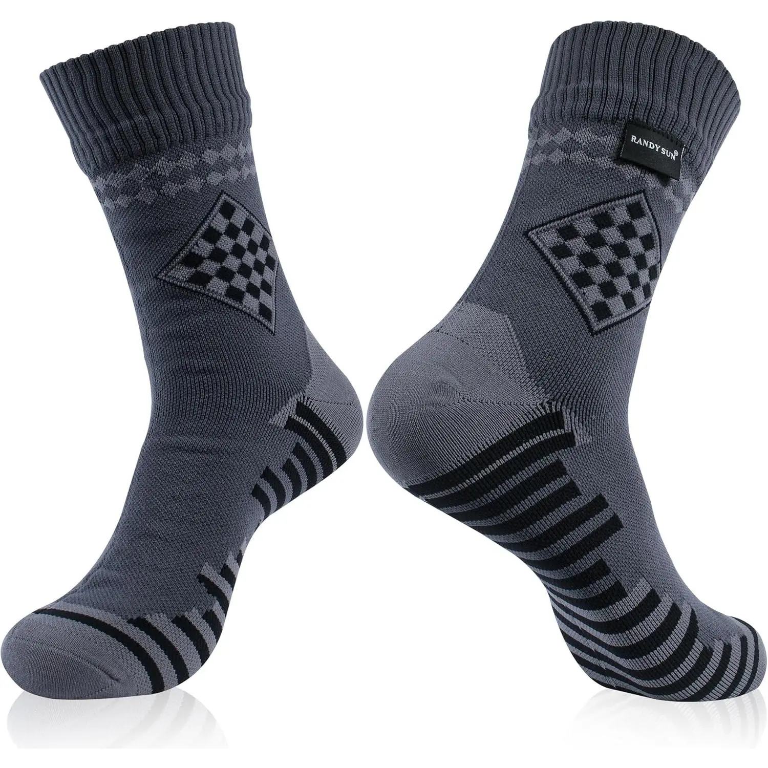 1 Pair-dark Grey Argyle