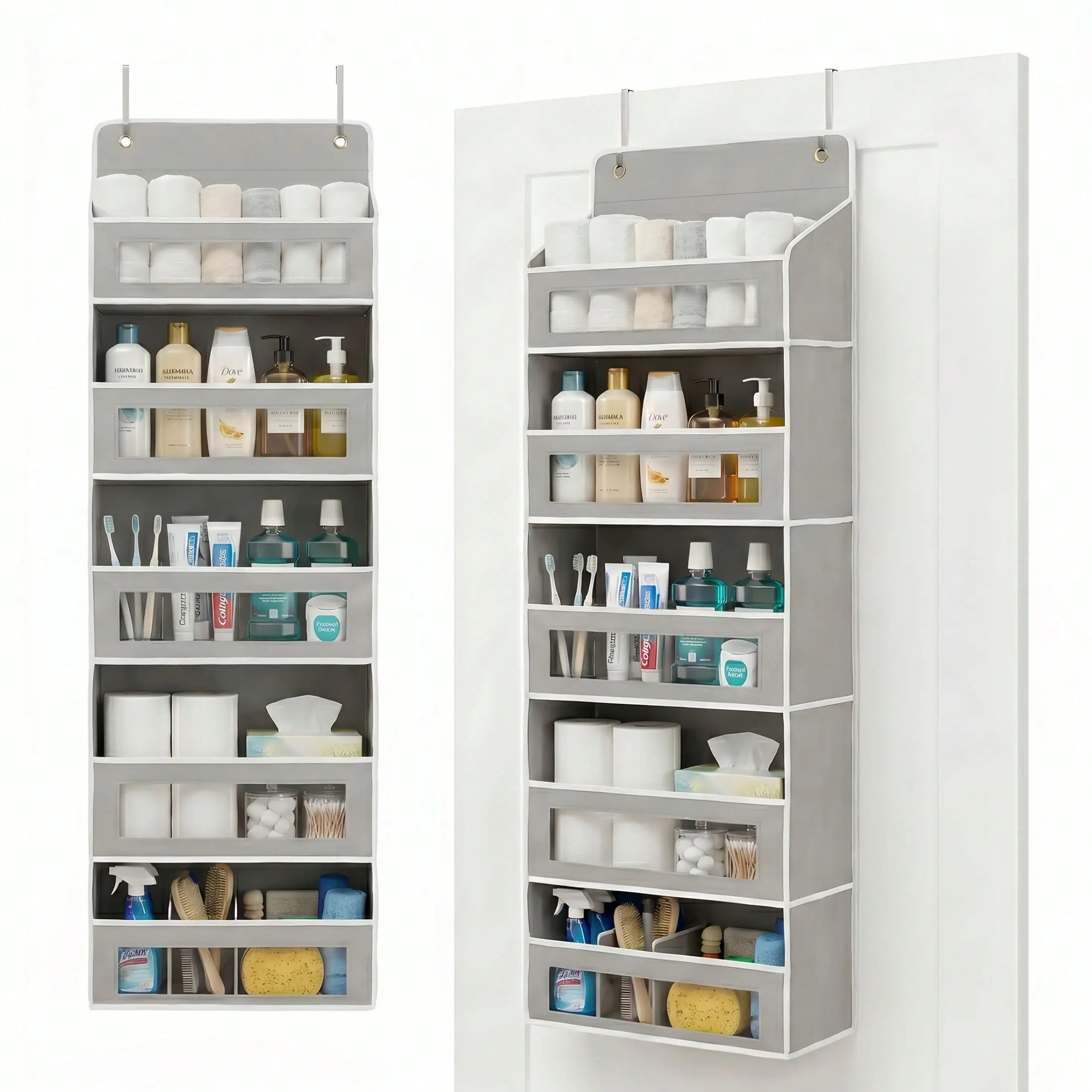 [5-Layer Storage Box] Door-mounted storage box with 5 large-capacity pockets