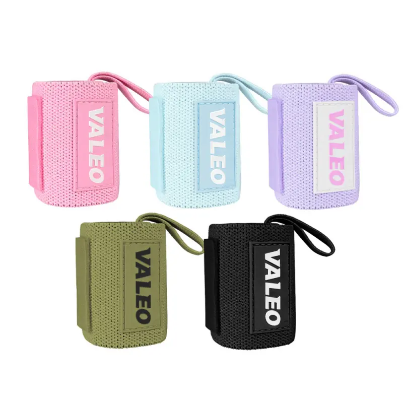 Adjustable Elastic Compression Straps with Thumb Loops, Striped Anti-sprain Support Brace for Powerlifting and Gym Workouts, Compression Strap