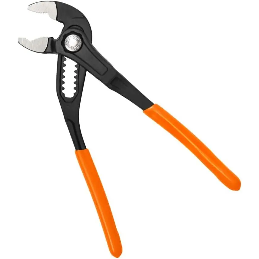 D5057B 7-Inch Quick-Adjust Klaw Pump Pliers, Adjustable V-Jaw Automotive Car Repair Tool with Hardened Teeth for Maximum Torque, Work in Confined Spaces