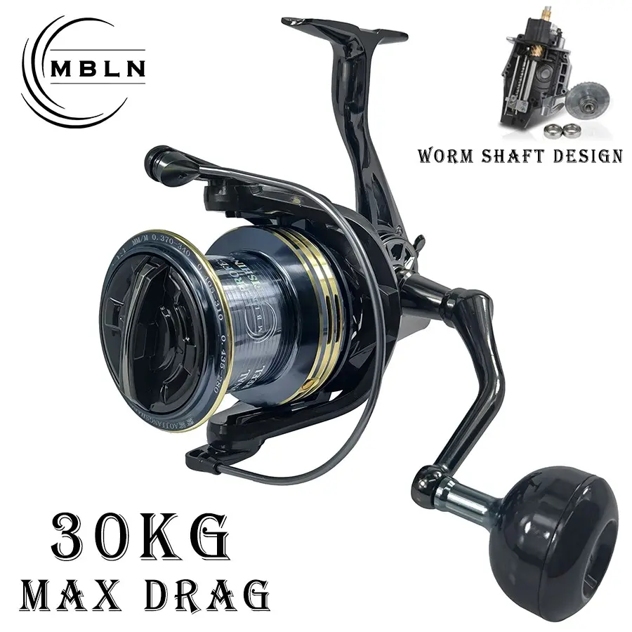 MBLN Worm Shaft Fishing Reel 12000 Model, Sea Fishing Trolling Reel, Spinning Reel, Fishing Line Reel