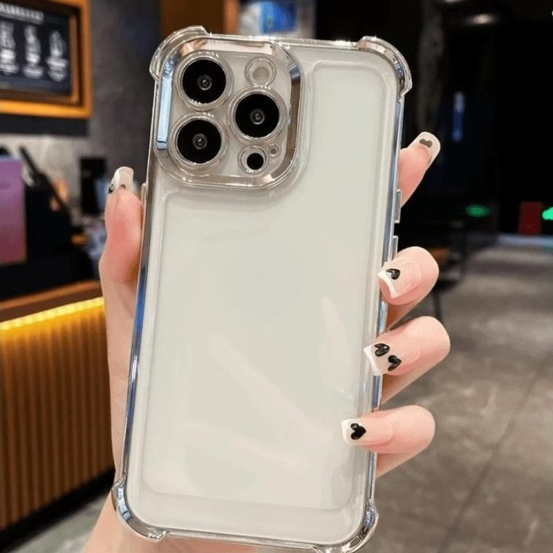Electroplated Frame with Reinforced Corners for Impact Resistance Shockproof Case Compatible with iPhone 11 12 13 14 15 16 17 Plus Pro Max and 17 Air Premium Stylish Highquality