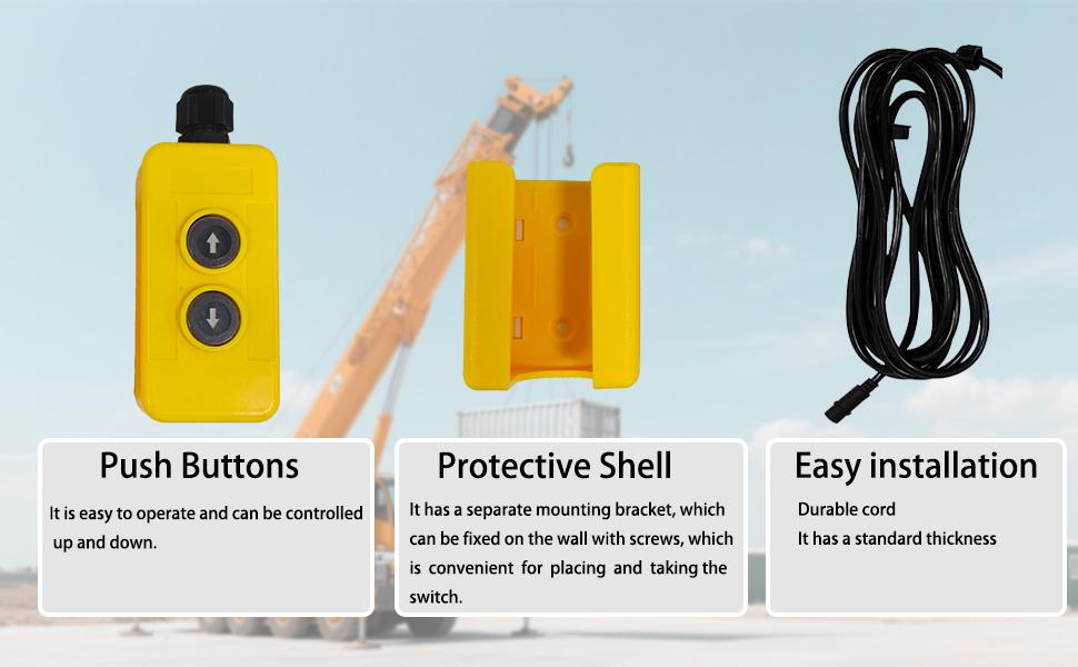 ParnicoTech 3 Wire 12V Remote Switch for Single Acting Hydraulic Pumps, Dump Truck Trailer Hoist Lift Gate Unit Controller