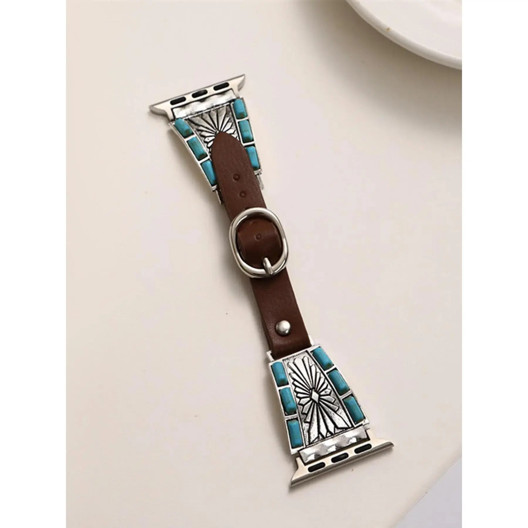 Vintage Style Faux Leather Watch Band, Fashionable Watch Band for Men & Women, Trendy All-match & Exquisite Watch Band for Birthday Gift, Watch Bracelet, Fashionable Watch Accessories