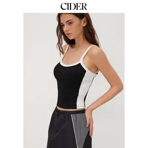Cider U-neckline Two Tone Cami Top SummerWins Dealsforyou