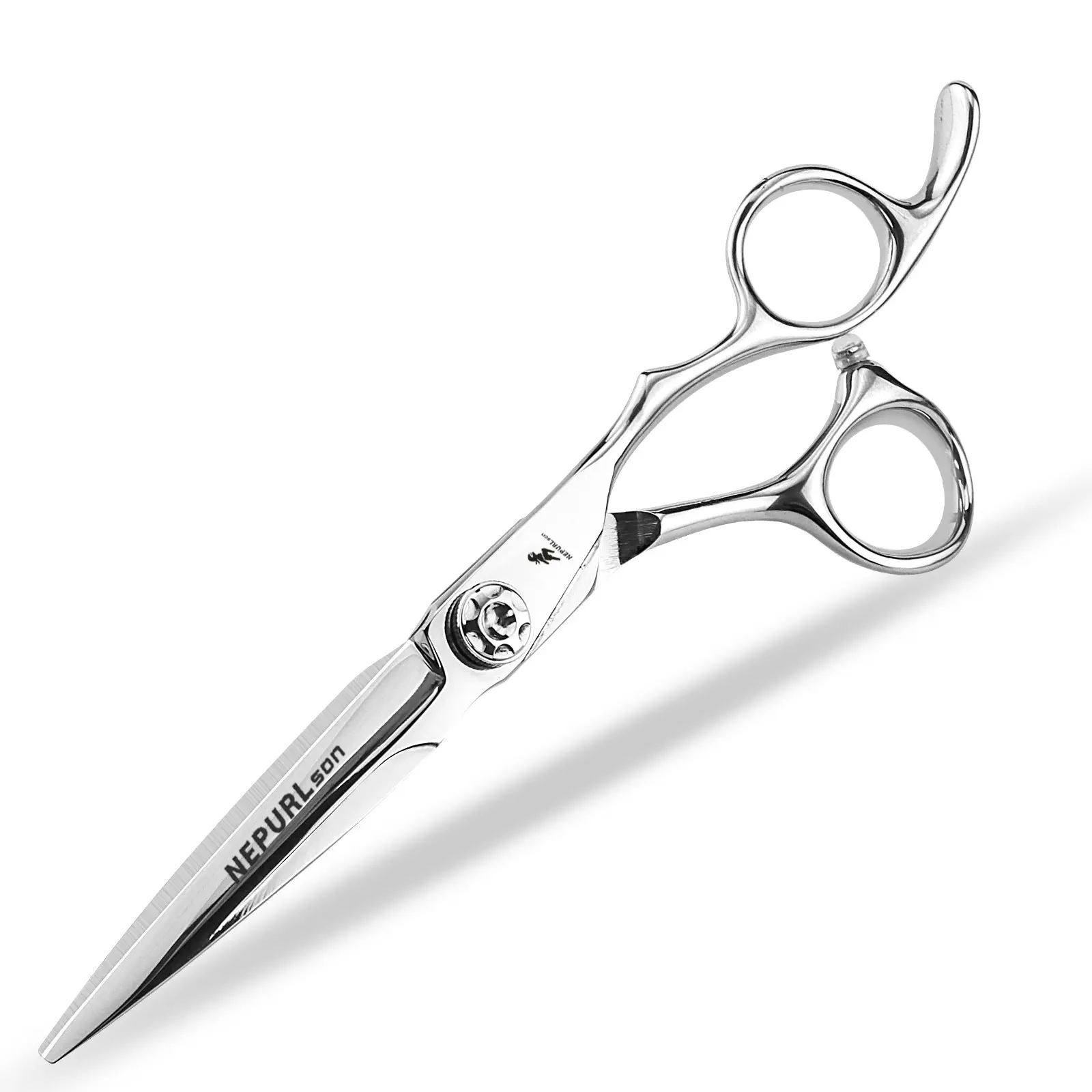 6.0 Inch High-End Hair Cutting Scissors, 440C Stainless Steel, Fine-Tooth, Ergonomic Right-Hand Design, Unisex, Home & Salon Use, Hair Cutting Tool