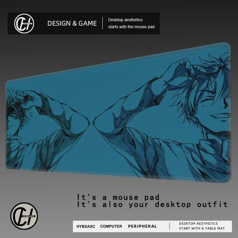 XXL Anime Jujutsu Kaisen Mouse Pad Gaming Accessories Office Gamer Keyboard Desk Mat Rubber Non-Slip Laptop Satoru Gojo Mousepad
