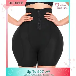 High Waisted Body Shaper Shorts Shapewear for Women Tummy Control Thigh Slimming Slip Shorts Butt Lifting Shapewear Panty Hip Compression Seamless Womenswear Padded Lingerie Basic Minimalist