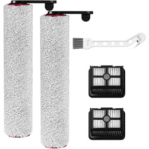 H12 Pro  Brush Rollers and HEPA Filter Kits Compatible with  H12 Pro, H12 , G10 Pro Cordless Wet and Dry Vacuum Cleaner  , 2 Brush Rollers & 2 Filters