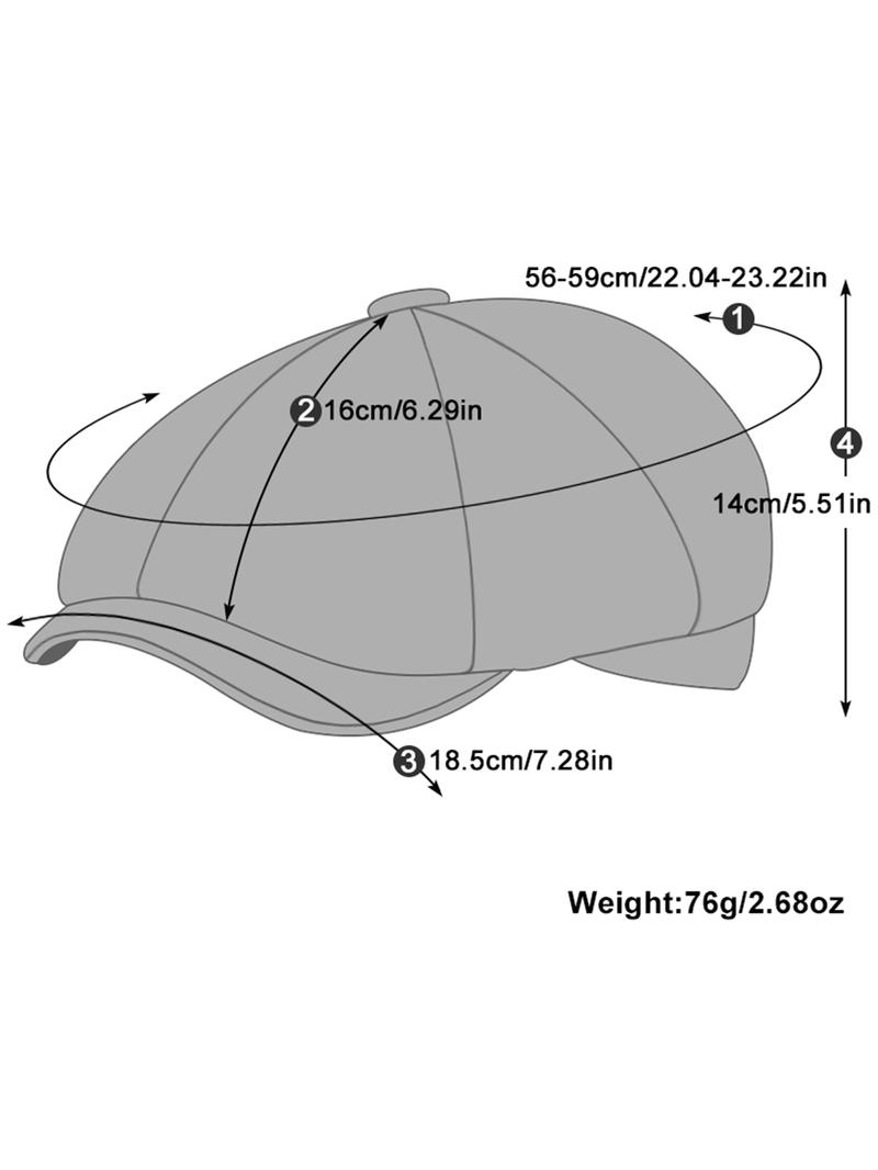 1 Piece Casual Linen Beret Hat, Solid Color Portable Newsboy Cap for Men & Women, Fashion All-match Outdoor Hat, Elegant All-match Fashion Accessories for Daily Wear