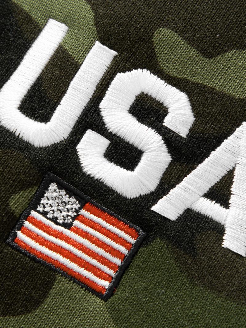 Men's Camouflage Hoodie Set Outdoor Casual Style with Adjustable Drawstring, Fits Snugly Around the Head. Top and Pants from the Same Series Feature Matching Camouflage Patterns. USA Letter Print Adds Trendy Style. Large Pocket on the Jacket and Drawstrin