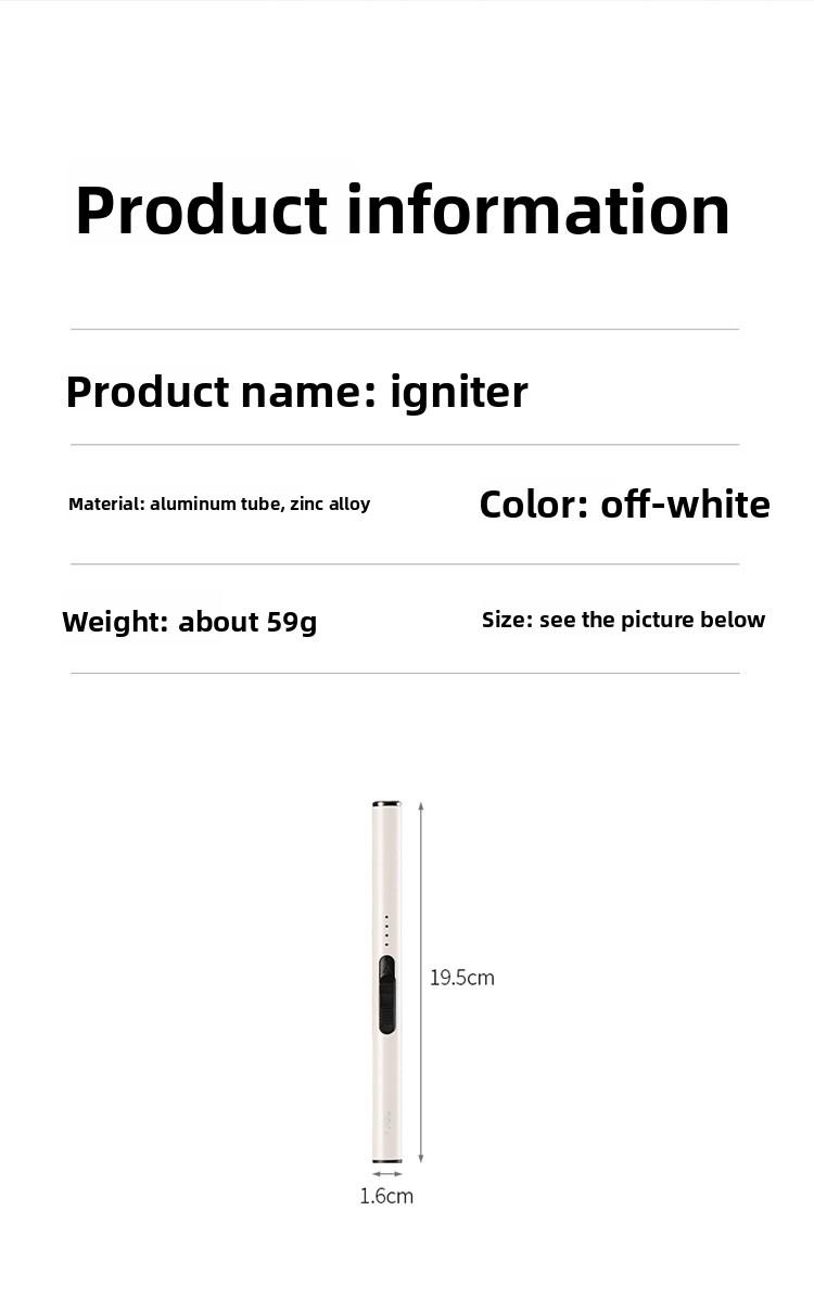 FaSoLa Aromatherapy Candle Igniter, Long-Handle Incense Lighter, Windproof Special Gas Stove Electronic Pulse Lighter