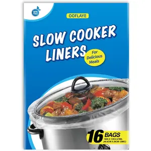Slow Cooker Liners Small Size Pot Liners Disposable Cooking Bags Fit 1QT to 3QT Suitable for Slow Cooker and Oval & Round Pot (16)