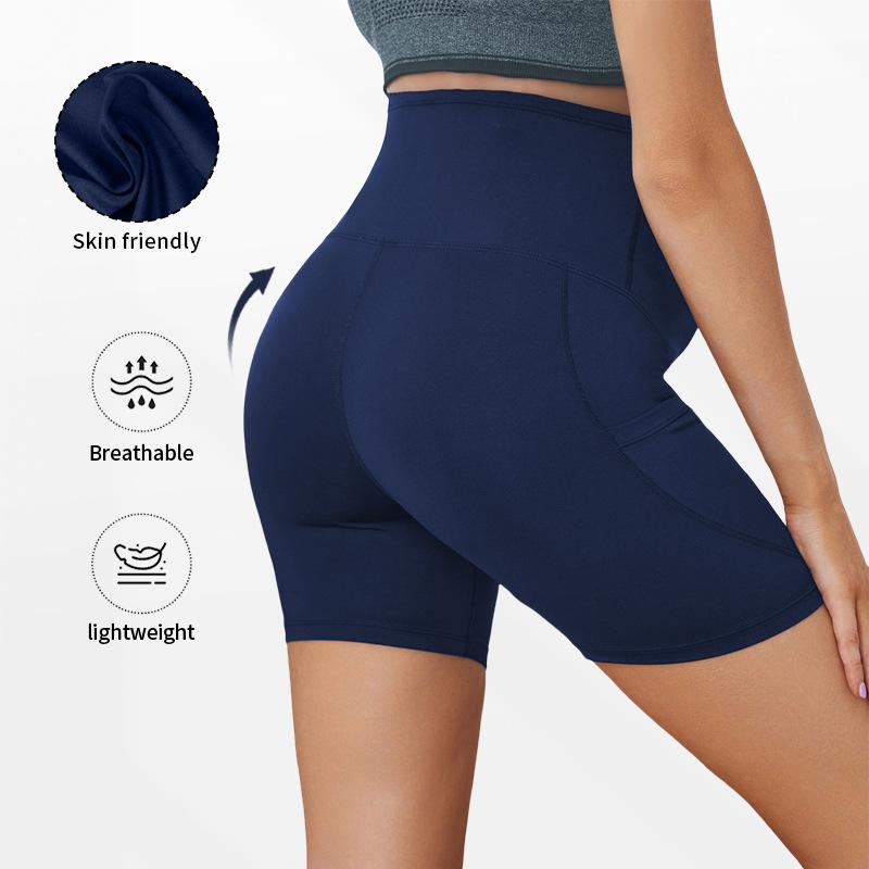 Maternity shorts, high-waisted sports leggings with belly support and butt-lifting effect, short maternity yoga pants