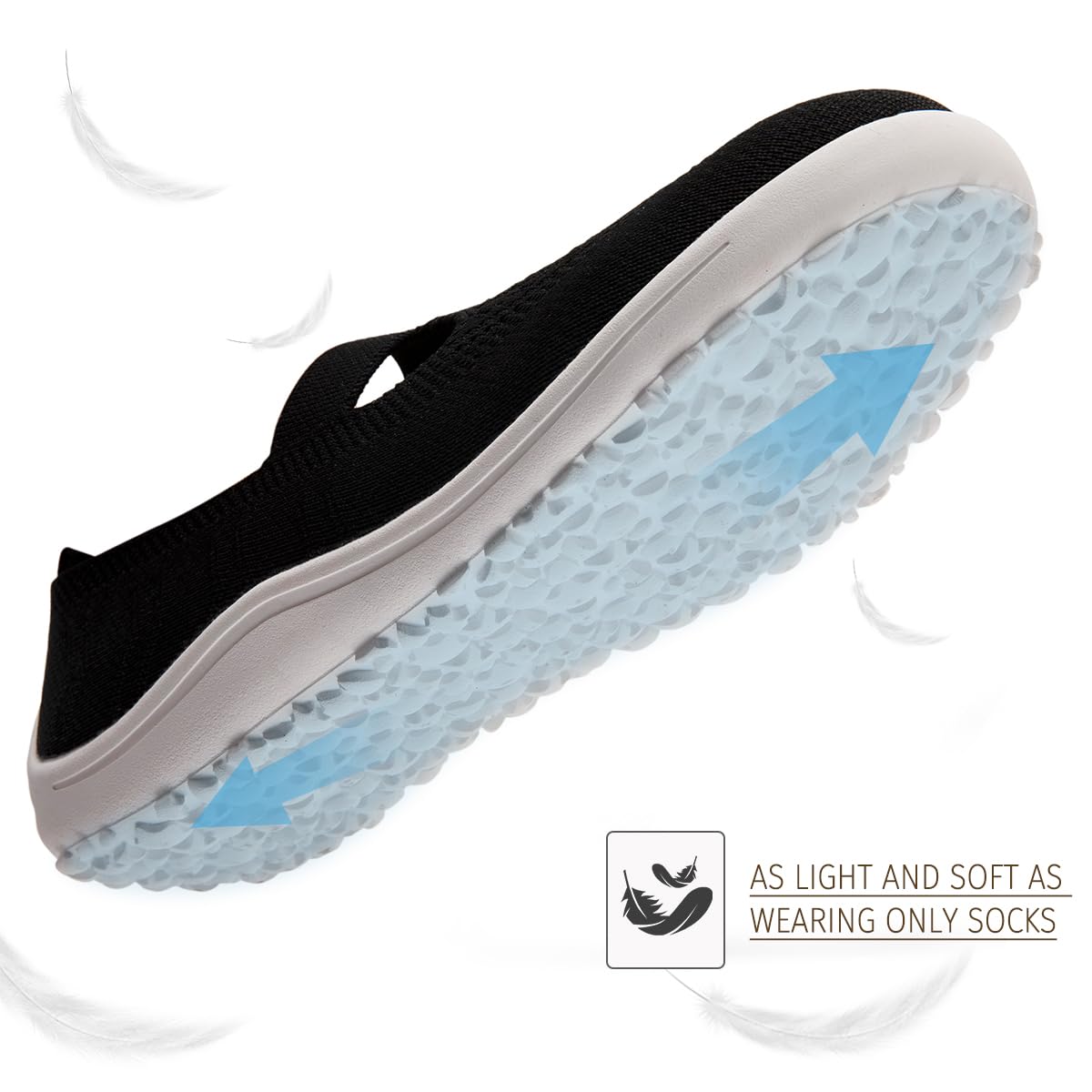 Women's Slipon Barefoot Flats Casual Shoes Fashion Comfortable Breathable Footwear Loafers with Rubber Sole Minimalist Walking Wide Toe Box Sneakers Lightweight All-Season  Girl SpringStatements