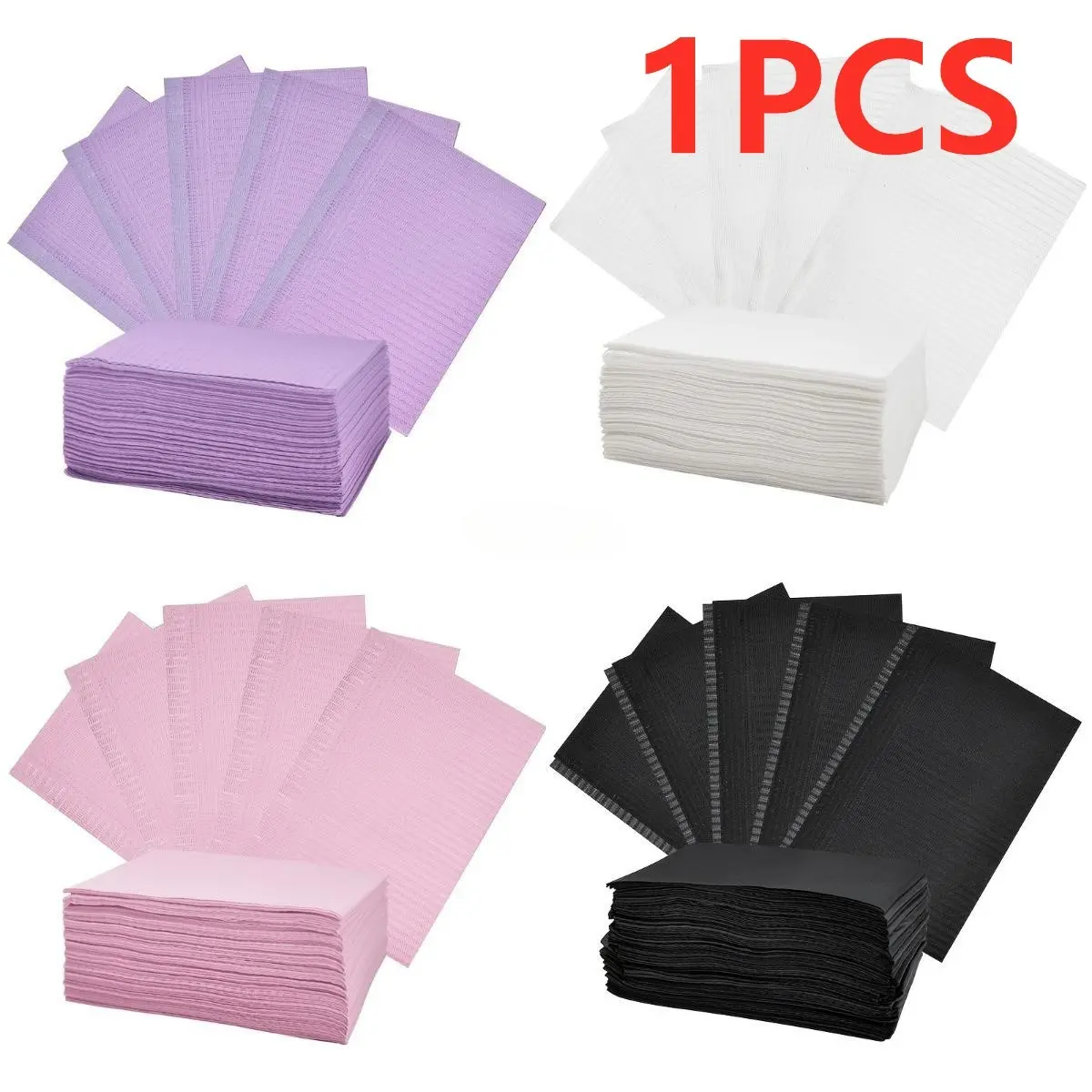 125-Piece Bulk Value Pack Nail Tech Table Mats, Cost-Effective Professional 3-Ply Waterproof Tattoo Table Cover, Space-Saving Sanitary Desk Protector for Beauty Salons & Tattoo Parlors Commercial Supplies