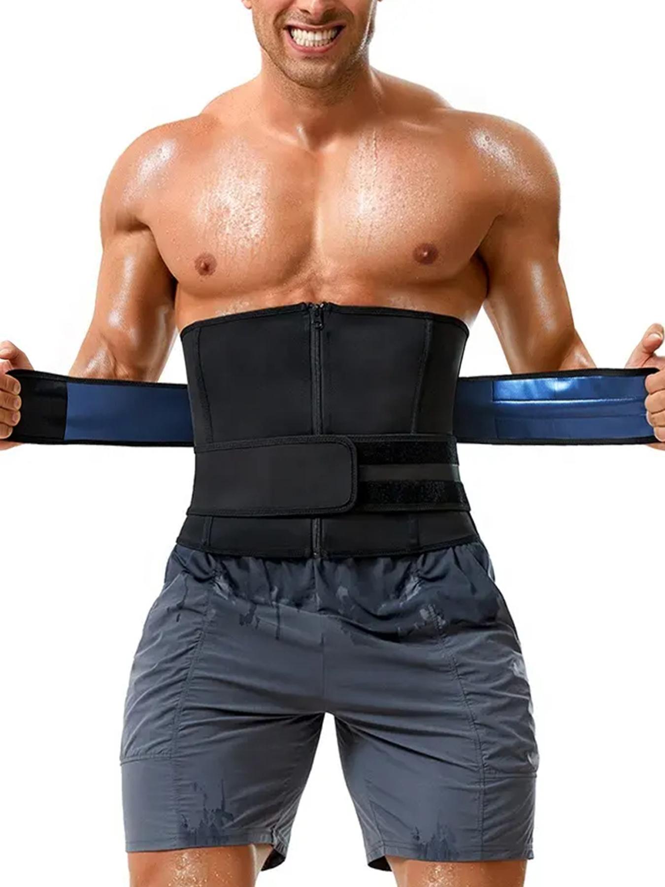 Men's Zipper Adjustable Compression Fajas Body Shapewear, Basic Casual Minimalist Comfort Tummy Control Waist Trainer for All Seasons, Waist Cincher for Men Daily Wear, Waist Girdle Trainers