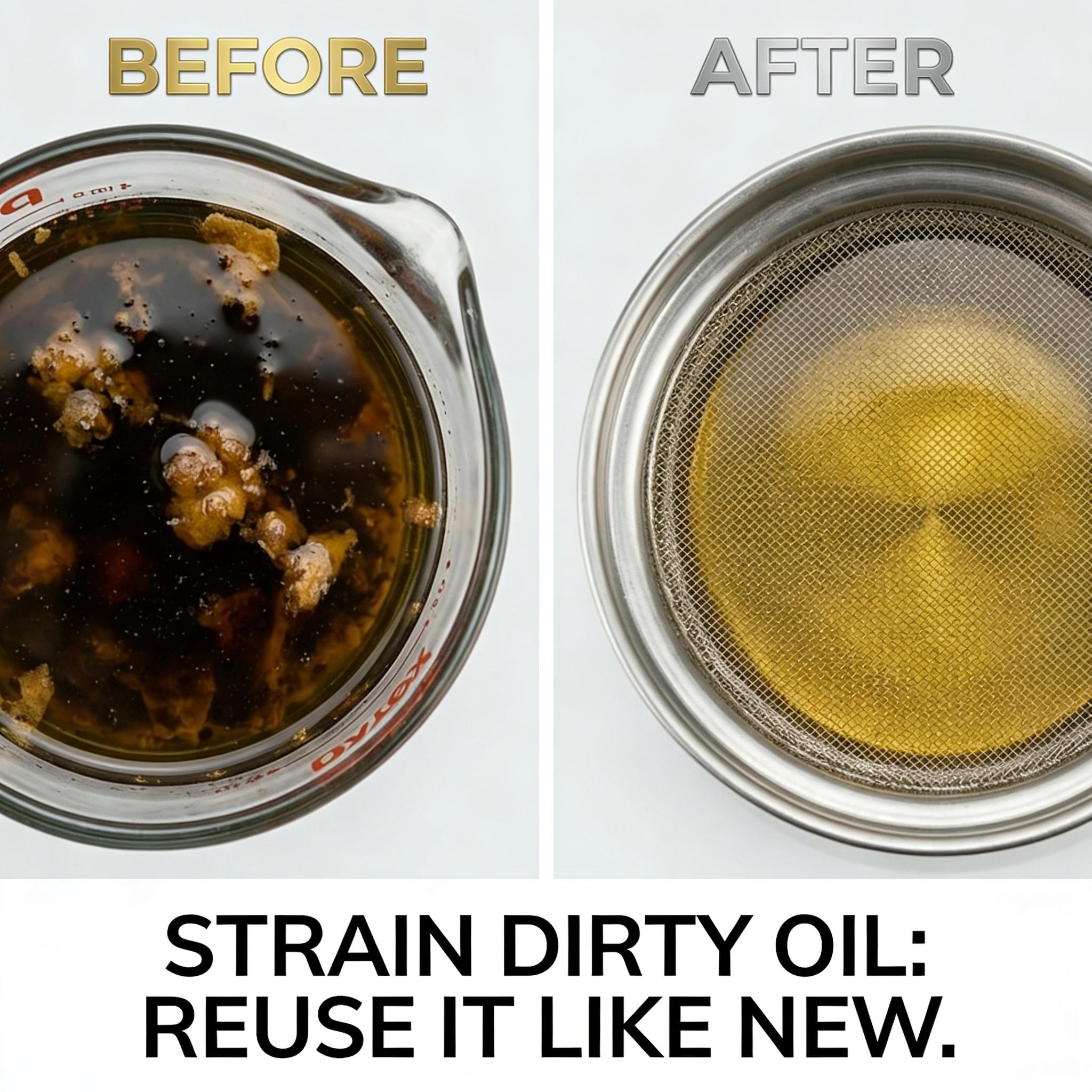 24oz & 32oz stainless steel oil storage pots come with filters, serving as multi-purpose oil separators. Non-stick and easy to clean, ideal for storing frying oil and cooking grease.