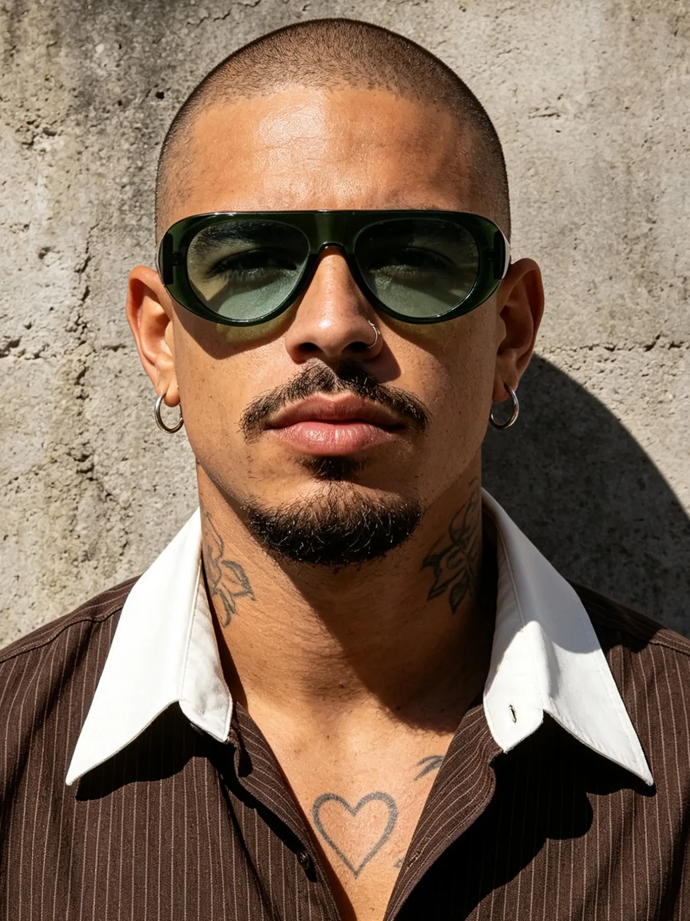 Men's Olive Thick Frame Sunglasses, UV Protection, Casual Style, Wide Temple Design, Streetwear Fashion, Daily Wear, Driving Glasses