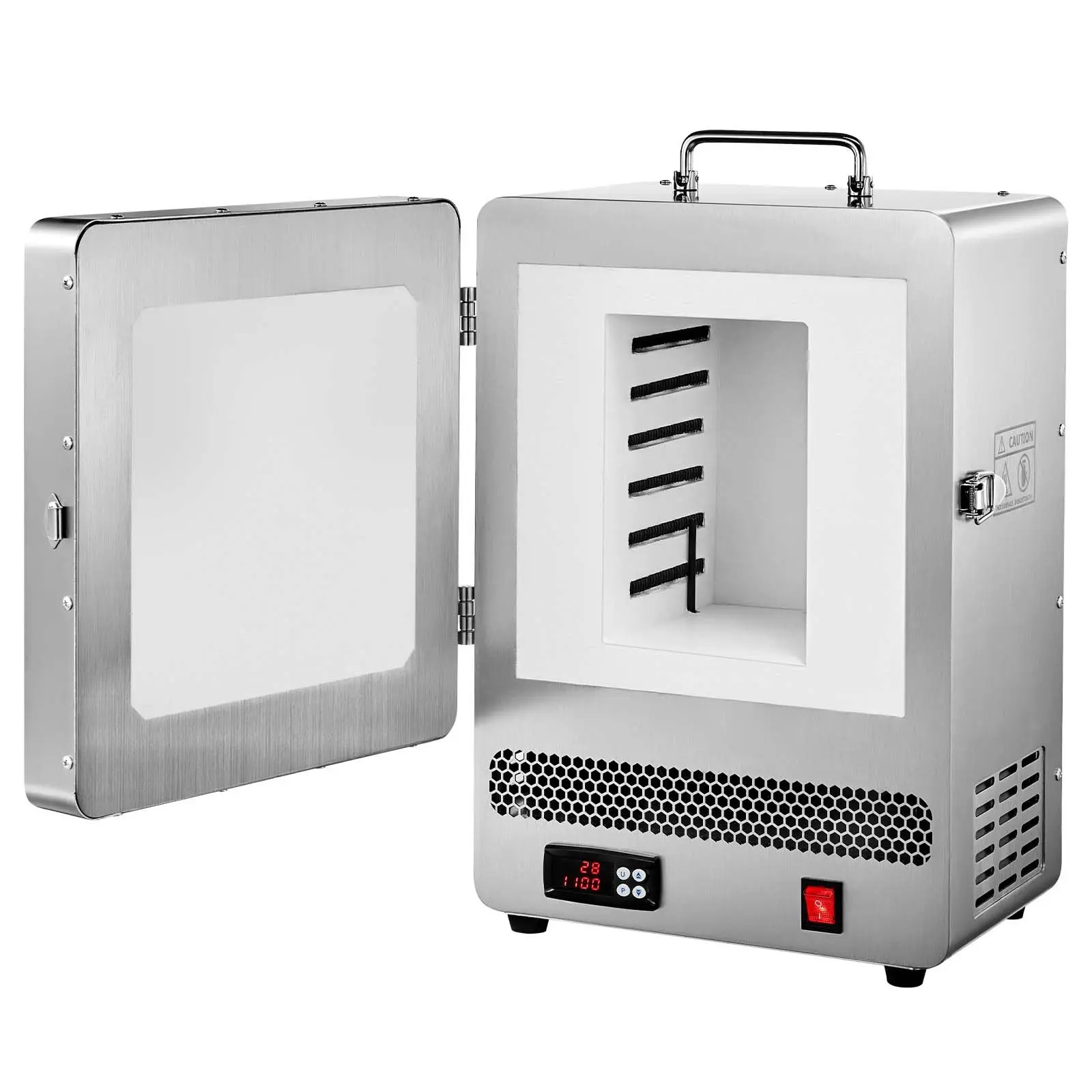 【Summerfinds】VEVOR 1650W Digital Electric Melting Furnace with PID Digital Control, Max Temp 2192°F/1200°C, Electric Kiln for Lost-Wax Casting, Clay DIY, Metal Annealing, Max Temp 2192°C