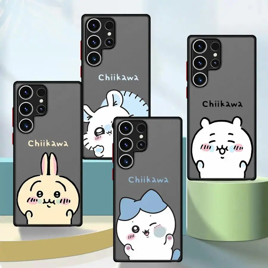 Cute Chiikawas Soft Edge Phone Cases for iPhone 17 Promax 16 15 14 13 12 11 Promax Pro Plus Air & Samsung Galaxy S26 S25 S24 S23 S22 S21 EDGE Ultra Plus FE Anime lover Clear TPU Shockproof Protective Cover Gift For Birthday Thanksgiving Christmas