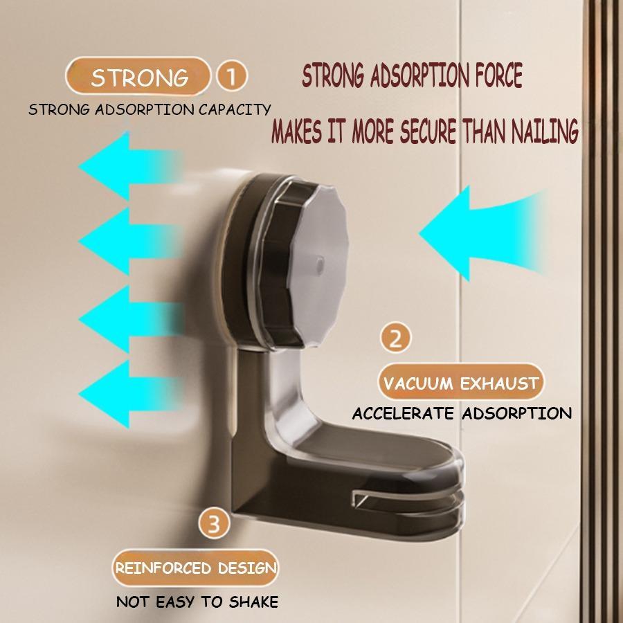 [JULIANG]Suction Cup Towel Rack for Bathroom No Hole Installation Stretchable Towel Rod Space Saving Bath Towel Organizer Practical Suction Space Saving Design Multipurpose Usage Gift Ready Durability Assurance
