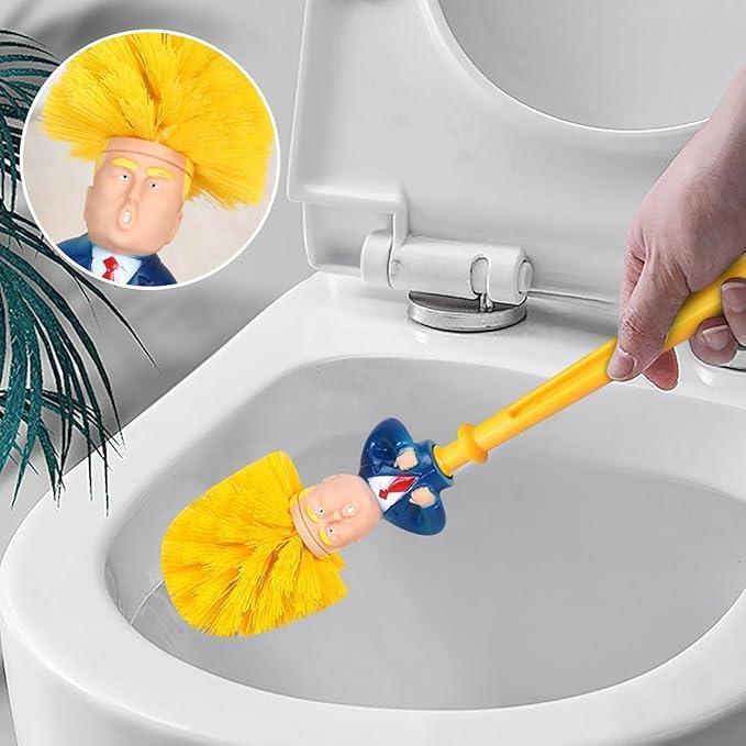 Cute Yellow Plastic Toilet Brush - 360° Deep Cleaning Anti-Mold & Quick-Dry | Non-Scratch Ergonomic Handle | Durable Easy-to-Store Bathroom Toilet Bowl Cleaning Essential