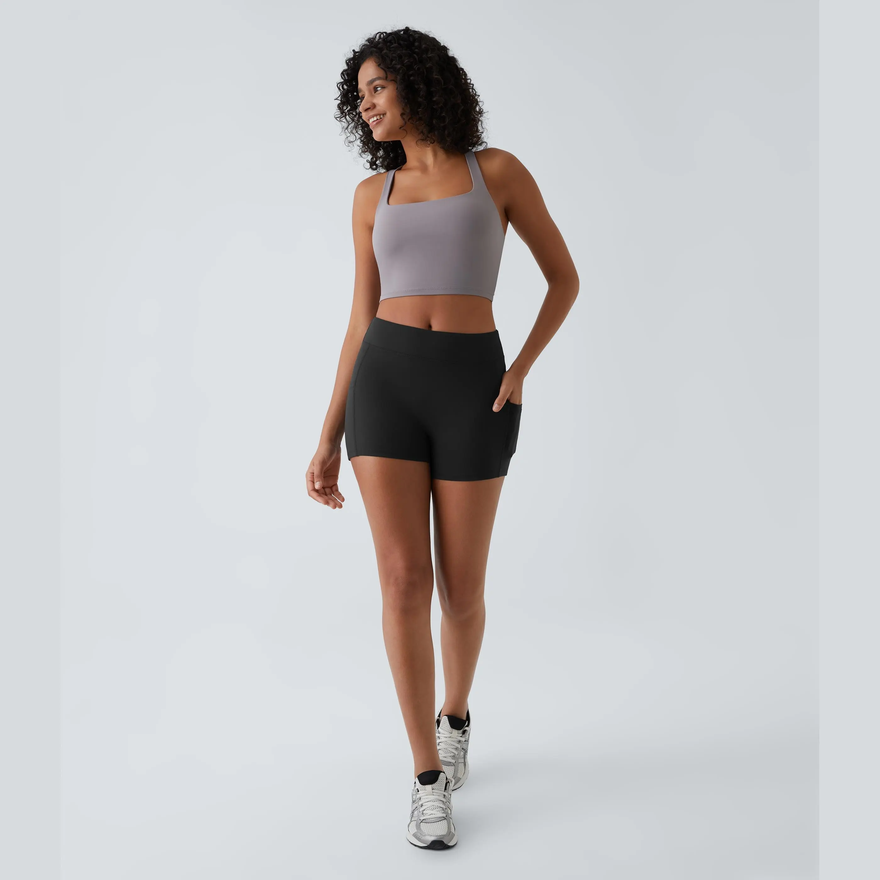 Halara Softlyzero™ Airy High Waisted Side Pocket Plain Cool Touch Yoga Shorts 3.5"-UPF50+