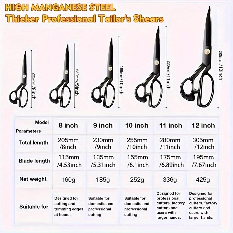 1pc 8in/9in/10in/11in/12in Professional Tailor Scissors, Sewing Shears, Vintage Sewing Scissors, Cutting Scissors, Industrial Scissors
