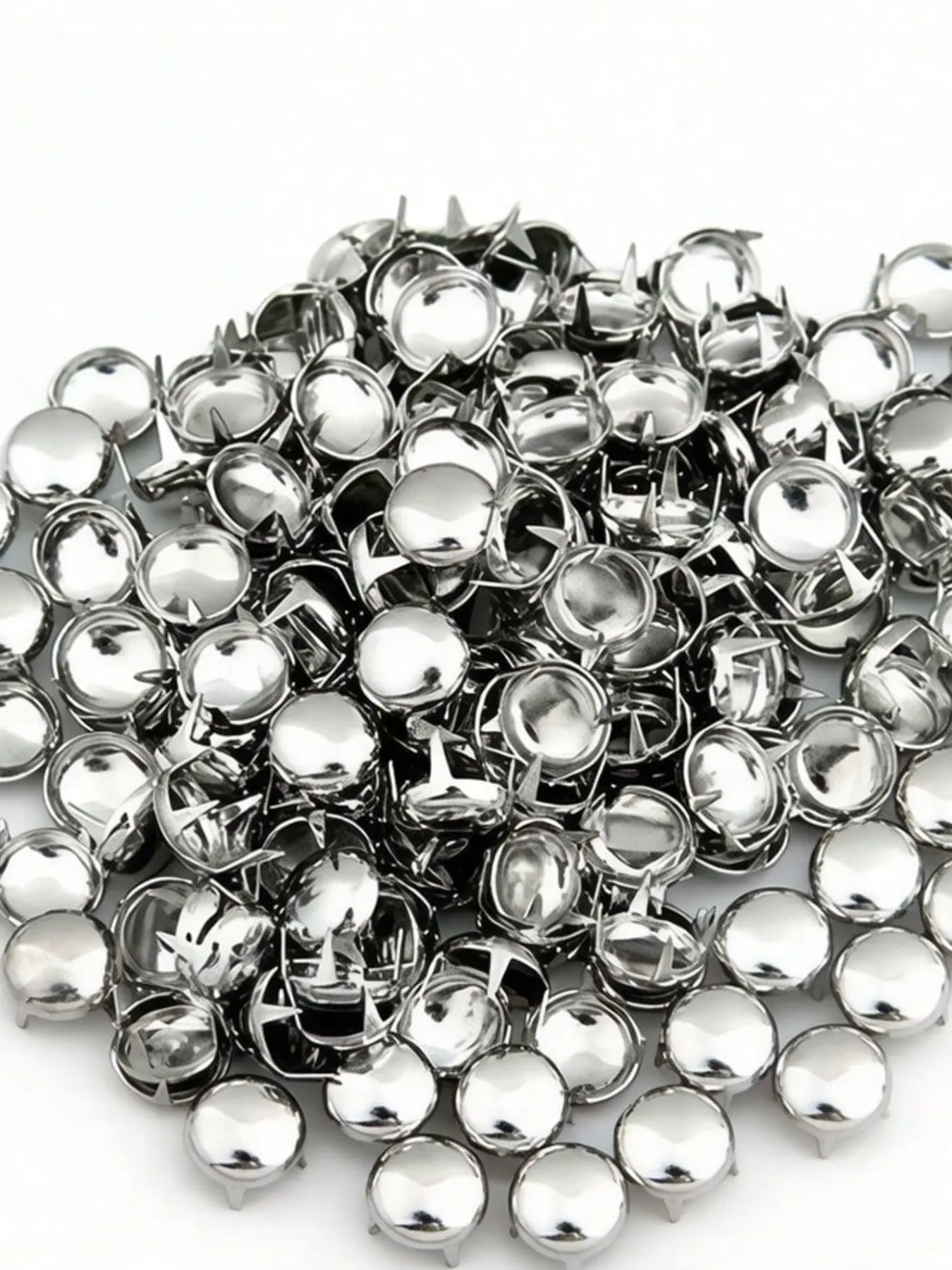 300pcs 10mm Round Dome Rivets, Spike Studs for Punk Rock DIY, Leather Craft for Shoes, Clothing, Bag Parts, Decoration