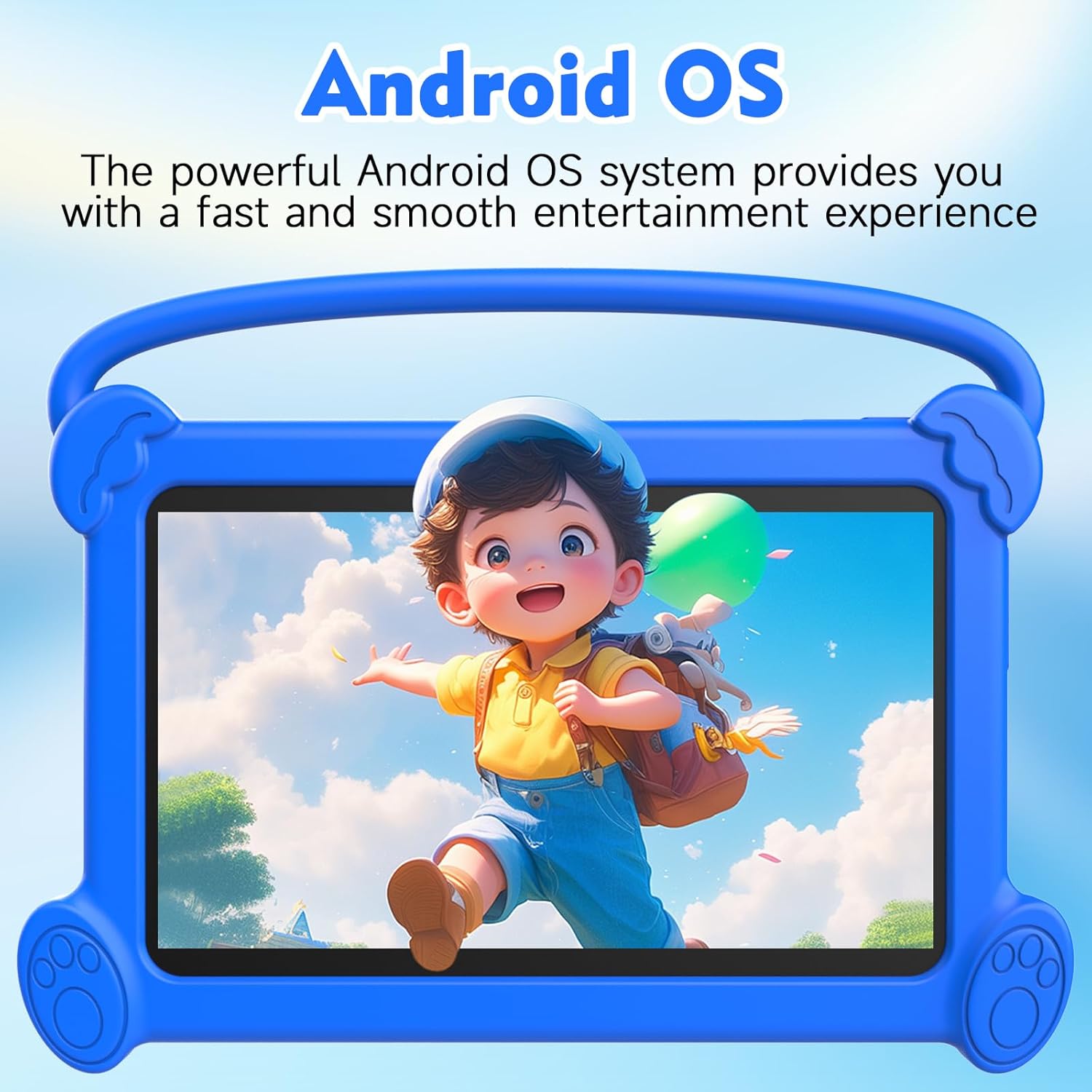 Kids Tablet 7 inch 3-9 Years Old 32GB ROM Toddler Tablet with Shockproof Case Kids Android Tablet Netflix YouTube aiwawa Apps Parent Controls