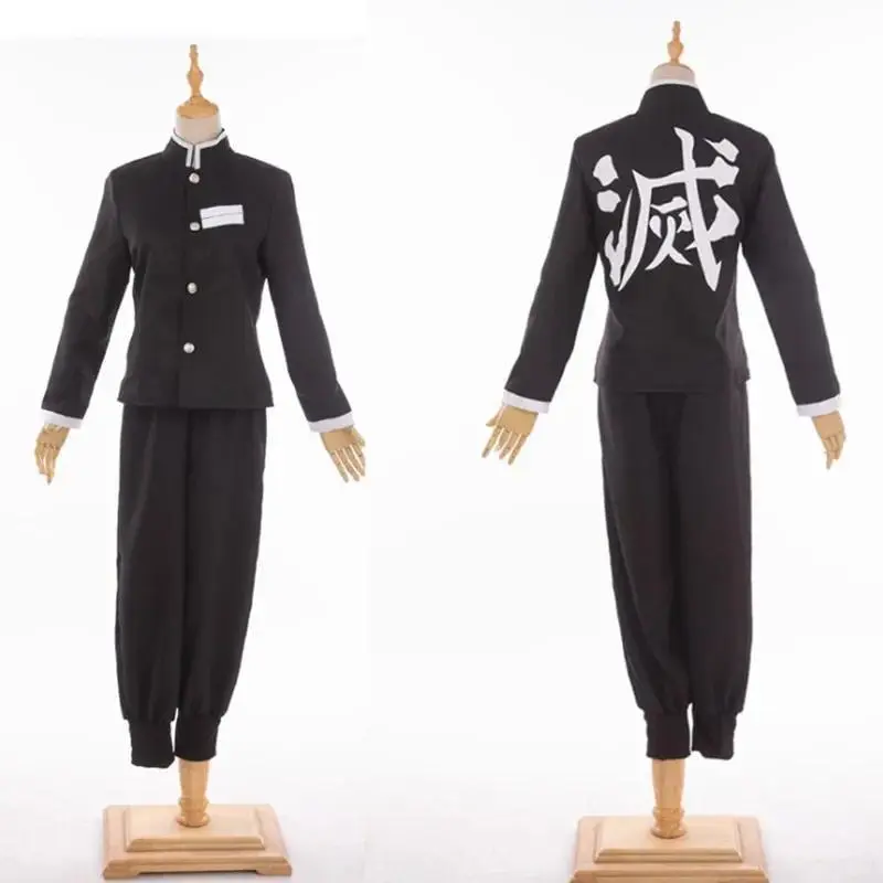 Women's Bilibili Demon Slayer Anime Cartoon Character Cosplay Costume - Polyester Kochou Shinobu/Kochou Kanae Uniform with Print, Cloak, Character Jacket, Fashion Accessory Set (Female S-XXL, New Link, Costume Only, Halloween Outfit, Collared Neck)