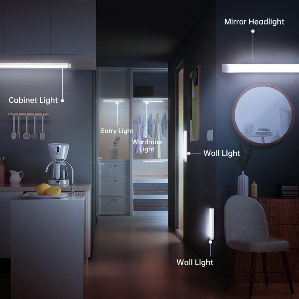 LED Motion Sensor Light Wireless LED Night Light Type C Rechargeable Light Cabinet Wardrobe Lamp Staircase Backlight For Kitchen LED Motion Sensor Light Wireless LED Night Light Type C Rechargeable Light Cabinet Wardrobe Lamp Staircase Backlight For Kitchen
