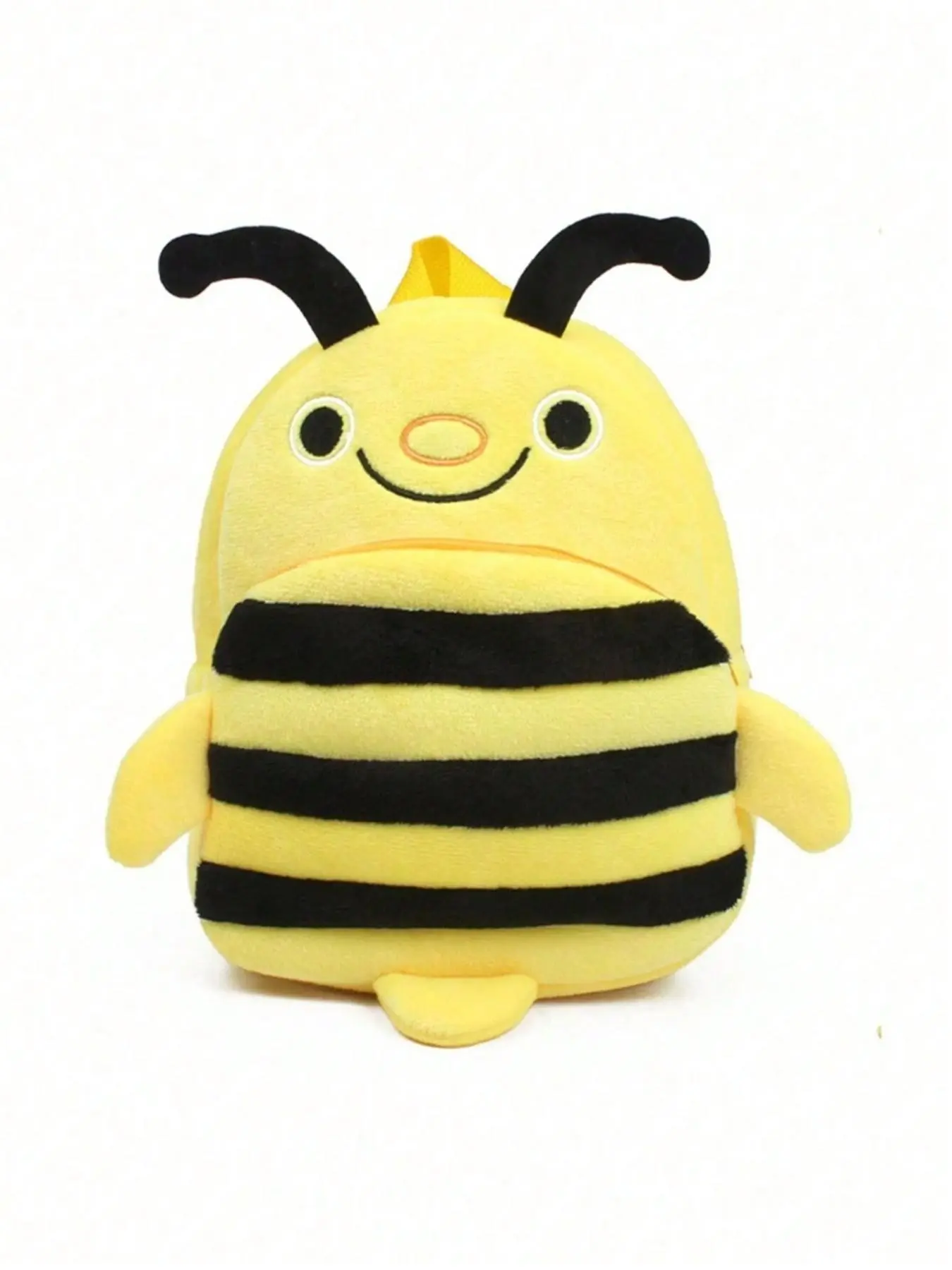 1pc Toddler Backpack, Zoo Plush Mini Daily Use Backpack, Animal Cartoon Travel Bag, Suitable for Babies Boys Girls, Bee Design