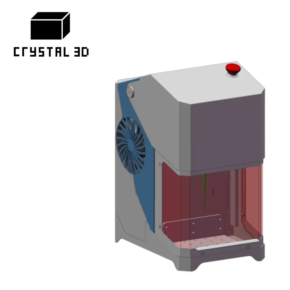 3W Subsurface Laser Engraving Machine for 2D Images into Crystals, 3D Crystal & Glass Ornaments, Fade-Resistant Engraved Results