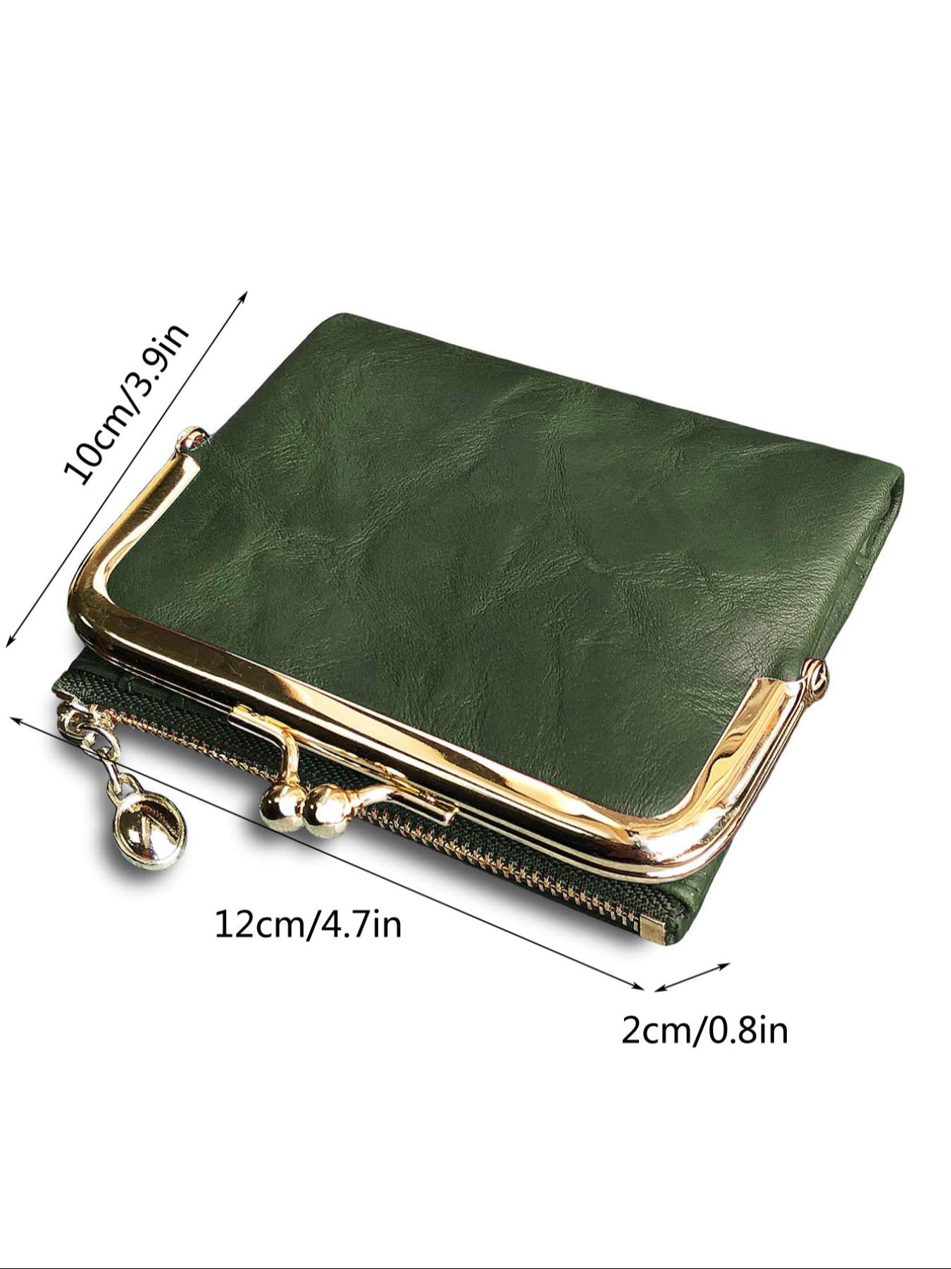 Women's Fashionable Solid Color Kiss Lock Wallet, Casual Versatile Coin Purse for Daily Used, Trendy All-match & Exquisite Wallet for Birthday Gift