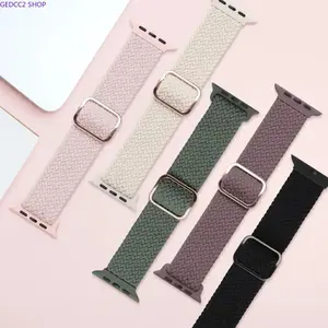 5-Pack Elastic Braided Nylon Smartwatch Bands, Adjustable Breathable Sport Replacement Straps Universal Fit 38mm-49mm All Smart Watches, Durable Outdoor Workout Essential Wearable Watch Accessories