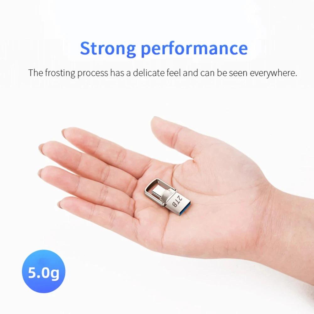 2TB Flash Drive USB3.2 Ultra Speed Metal U Disk Type C Memory Stick Waterproof SSD Storage Portable For PC Phone Data Transfer 2TB Flash Drive USB3.2 Ultra Speed Metal U Disk Type C Memory Stick Waterproof SSD Storage Portable For PC Phone Data Transfer