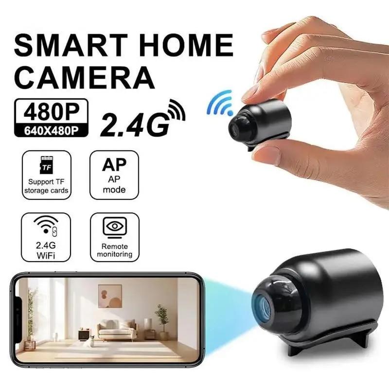 Wireless WiFi Camera with Infrared Night Vision, 1080P HD Home Security Cam, Mobile APP Connection, Micro SDHC Support, No Battery Included