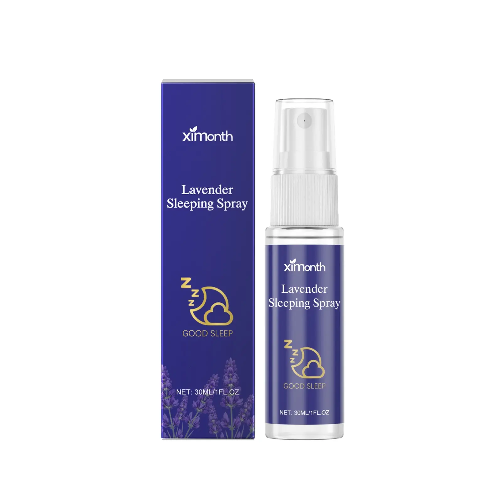 Lavender Sleep Spray, Nighttime Calm Gentle Care, Body Care Pillowside Spray, Promotes Relaxing Sleep, Ideal for Evening Use