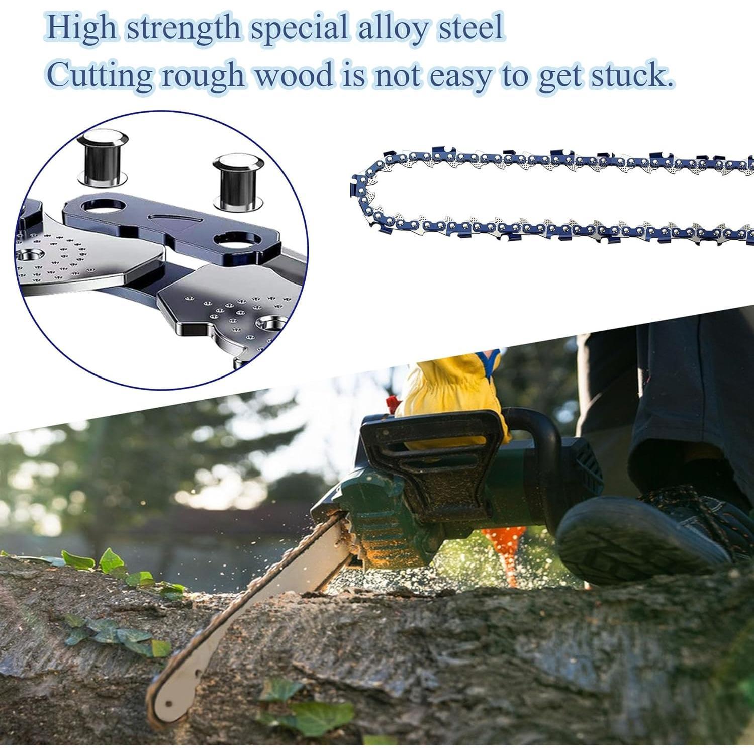 3 count 16 Inch  Chain for Stihl - 3/8" LP Pitch .043" Gauge 55 Drive Links, for Stihl MS170, MS171, MS180C, MS180, 61PMM3 55 Replacement Chains