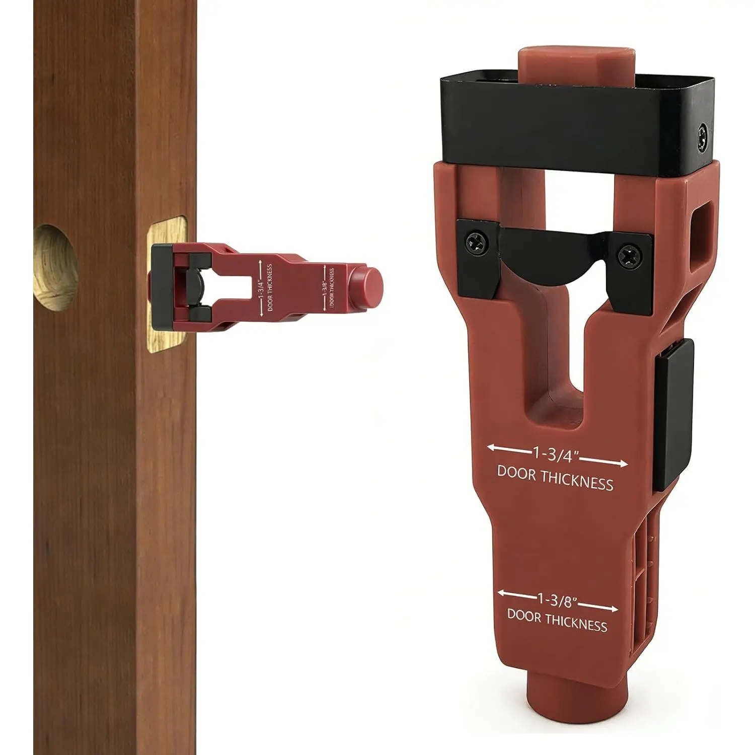 Door Latch Mortise Tool, Door Latch Installation Kit, Door Lock Installation Kit for 1-3/4" or 1-3/8" Thick Doors