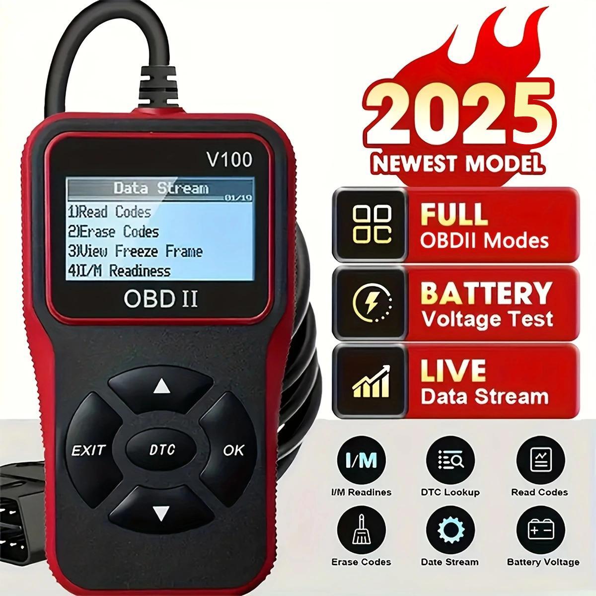 VOD200 OBD2 Scanner, All-in-One OBD2 Scanner, Rapid Engine Fault Detector with Comprehensive Code Reader, Advanced Scan Tool for 1996+ Cars, Automotive Diagnostic Tool, Vehicle, Auto Accessories