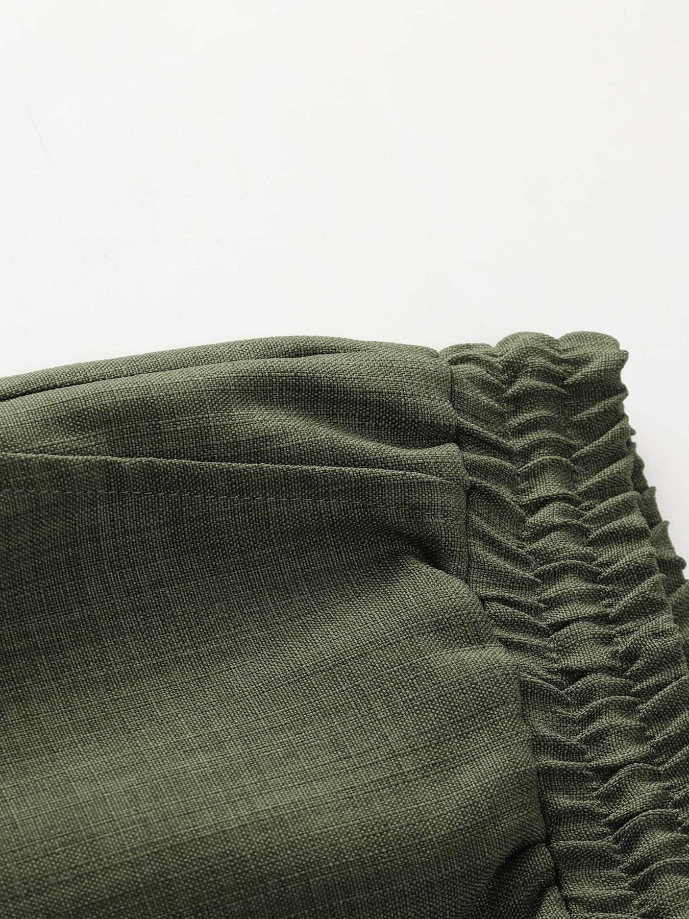 Men's Button Front Shirt & Drawstring Waist Shorts Loungewear, Casual Comfy Short Sleeve Top & Shorts Set, Men's Loungewear for Summer, Menswear, Relaxed Fit Loungewear, Shorts Pajama