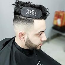 TRU BARBER HAIR GRIPPERS ® 3 COLORS BUNDLE PACK 6 PCS for Men and Women - Salon and Barber, Hair Clips for Styling, Hair holder Grips (Black/Red/Black)